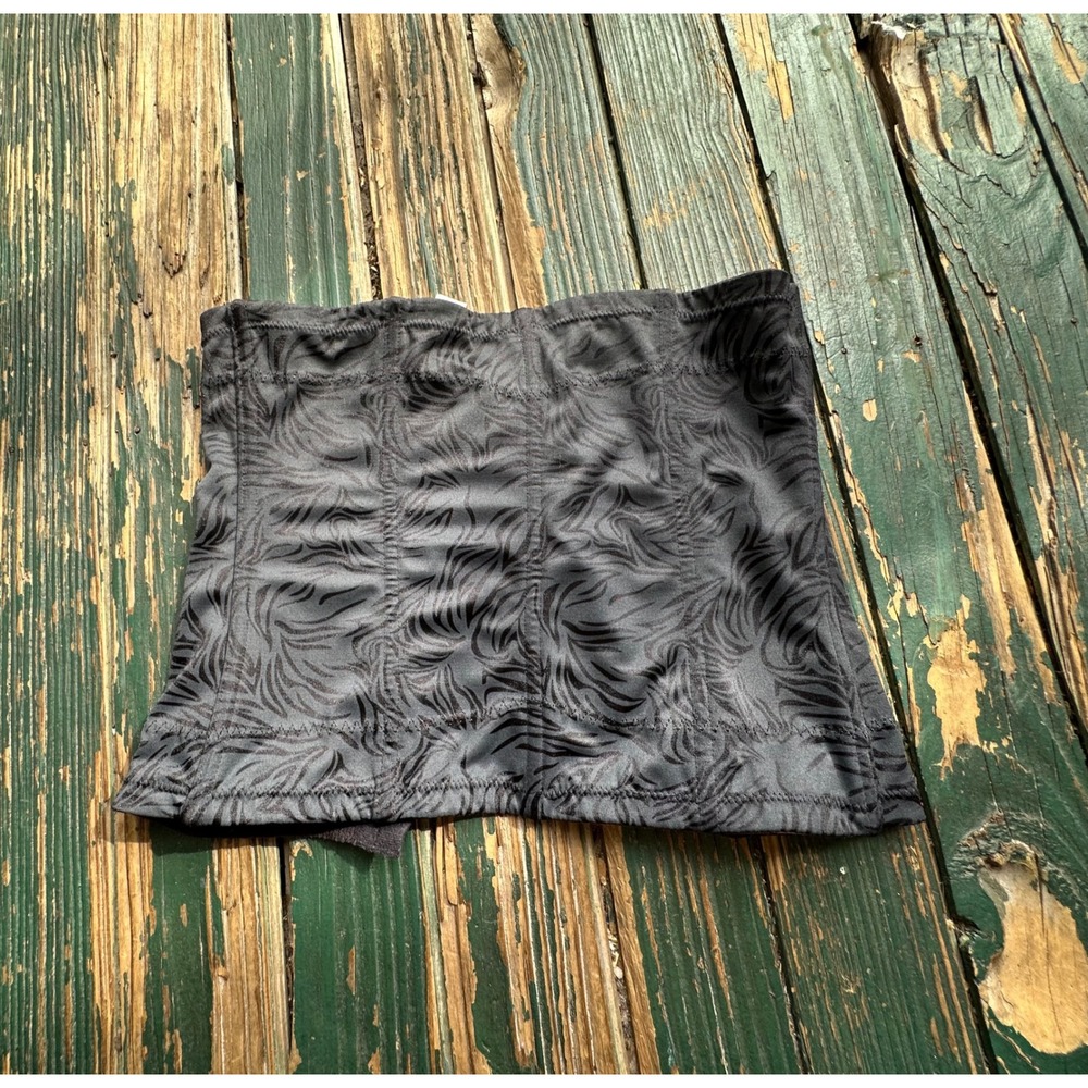 Maidenform Waist Nipper Shapewear Cincher Black Grey Swirl 83067 Size Large